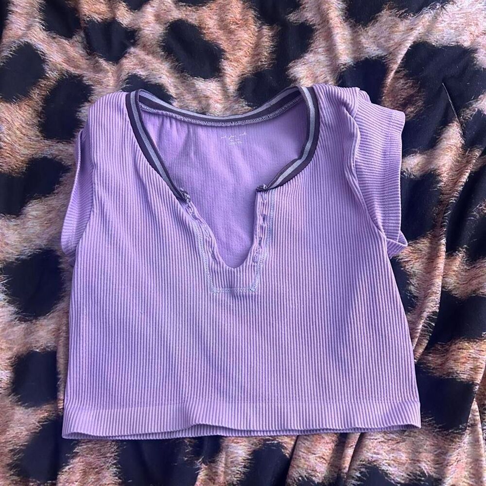 Out-from-under Women's Purple Crop-top